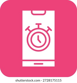 Ilustración de diseño de icono de Vector de cronómetro