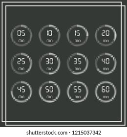 stopwatch vector icon, digital timer. clock and watch, timer, countdown symbol.