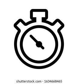 stopwatch vector icon EPS 10.Full editable.