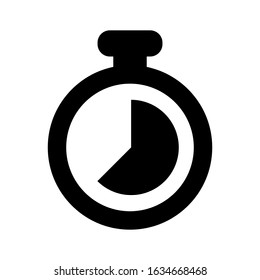 stopwatch vector icon EPS 10.Full editable.