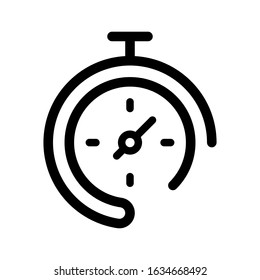 stopwatch vector icon EPS 10.Full editable.