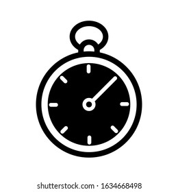 stopwatch vector icon EPS 10.Full editable.