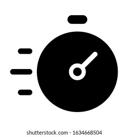 stopwatch vector icon EPS 10.Full editable.