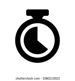Stopwatch vector icon. vector flat isolated illustration