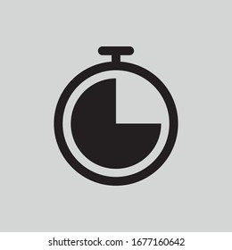 stopwatch vector icon flat simple