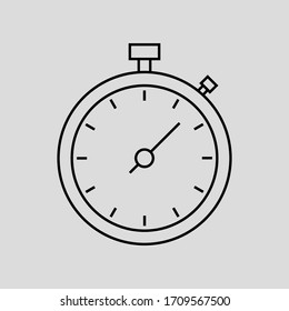 stopwatch vector icon flat simple