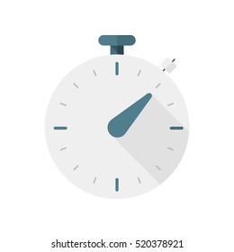 Stopwatch. Vector icon. Grey