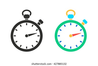Stopwatch    vector icon. Illustration isolated for graphic and web design.