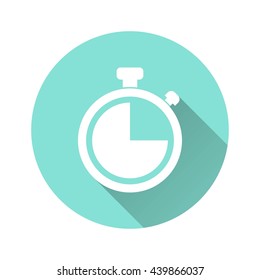 Stopwatch vector icon. Illustration isolated for graphic and web design.