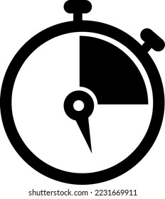 Stopwatch vector icon illustration on white background..eps