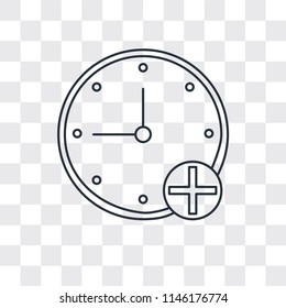 Stopwatch vector icon isolated on transparent background, Stopwatch logo concept