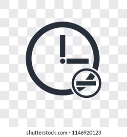Stopwatch vector icon isolated on transparent background, Stopwatch logo concept