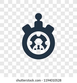 Stopwatch vector icon isolated on transparent background, Stopwatch transparency logo concept