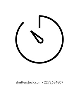 Stopwatch Vector Icon. isolated on white Background.