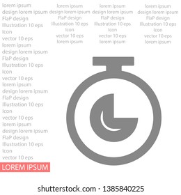 Stopwatch Vector icon . Lorem Ipsum Illustration design
