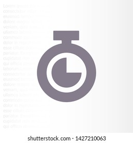 Stopwatch Vector icon . Lorem Ipsum Illustration design