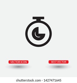 Stopwatch Vector icon . Lorem Ipsum Illustration design