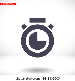 Stopwatch Vector icon . Lorem Ipsum Illustration design