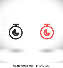 Stopwatch Vector icon . Lorem Ipsum Illustration design