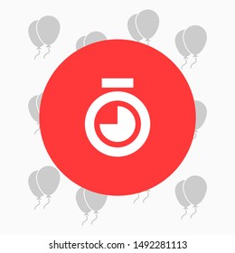 Stopwatch Vector icon . Lorem Ipsum Illustration design