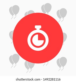 Stopwatch Vector icon . Lorem Ipsum Illustration design
