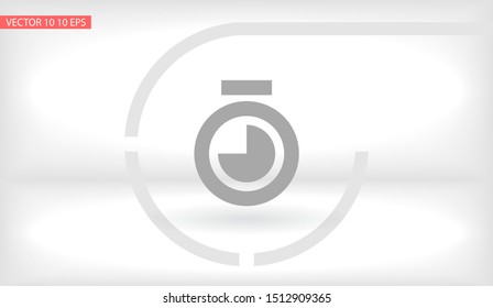 Stopwatch Vector icon . Lorem Ipsum Illustration design