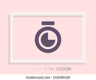 Stopwatch Vector icon . Lorem Ipsum Illustration design