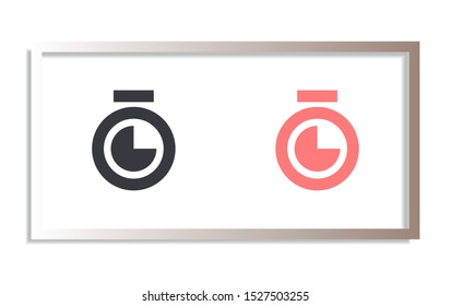 Stopwatch Vector icon . Lorem Ipsum Illustration design