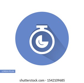 Stopwatch Vector icon . Lorem Ipsum Illustration design