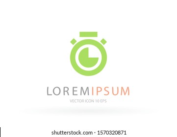 Stopwatch Vector icon . Lorem Ipsum Illustration design
