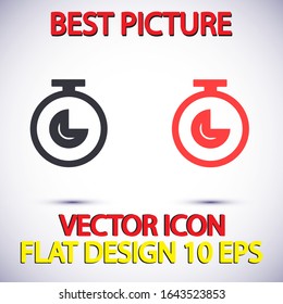 Stopwatch Vector icon . Lorem Ipsum Illustration design