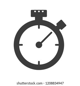 stopwatch vector icon in modern flat style isolated. Symbol stopwatch is good for your web design.
