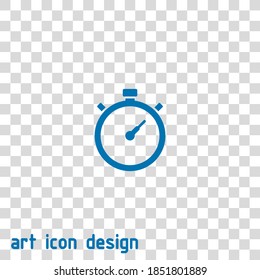 stopwatch vector icon on an abstract background