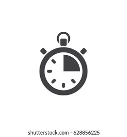 Stopwatch vector icon on the white background