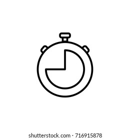 Stopwatch vector icon on the white background