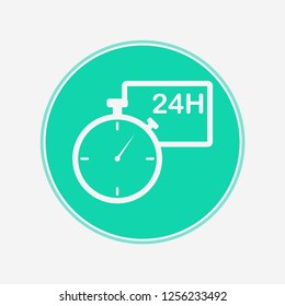 Stopwatch vector icon sign symbol