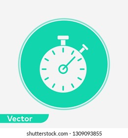 Stopwatch vector icon sign symbol