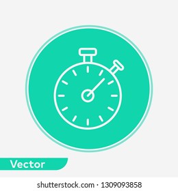 Stopwatch vector icon sign symbol