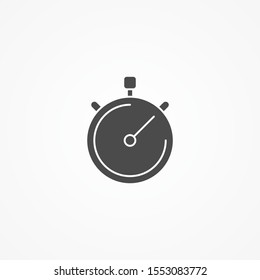 Stopwatch vector icon sign symbol