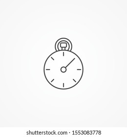 Stopwatch vector icon sign symbol