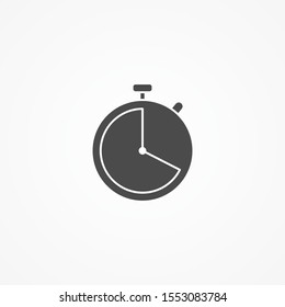 Stopwatch vector icon sign symbol
