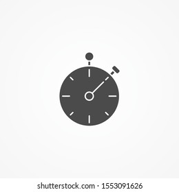 Stopwatch vector icon sign symbol