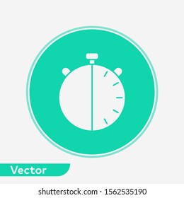 Stopwatch vector icon sign symbol