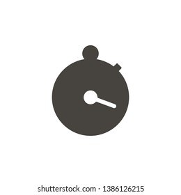 Stopwatch vector icon. Simple element illustrationStopwatch vector icon. Material concept vector illustration.
