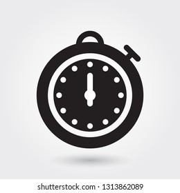Stopwatch vector icon, Sports watch icon, Speed symbol. Modern, simple glyph, solid vector illustration for web site or mobile app