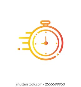 Stopwatch vector icon. Symbol in Line Art Style for Design, Presentation, Website or Apps Elements. Sport equipage symbol illustration. Pixel vector