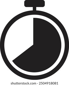 Icono de Vector de cronómetro. Símbolo de cronómetro para su diseño de Sitio web, logotipo, App, interfaz de usuario. Ilustración vectorial.
