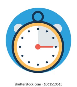 
A stopwatch vector icon symbolising importance of time in logistics

