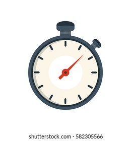 Stopwatch vector. Icon for web and mobile application. Flat design style.