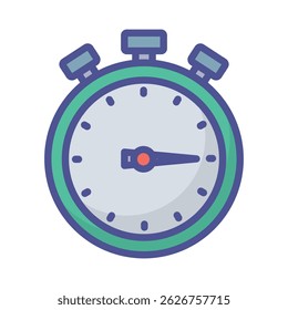 Stopwatch Vector icon which can easily modify or edit 

